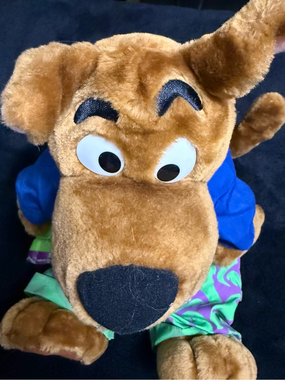 Vintage 1998 Scooby-Doo Fright Light Talking Plush cartoon network